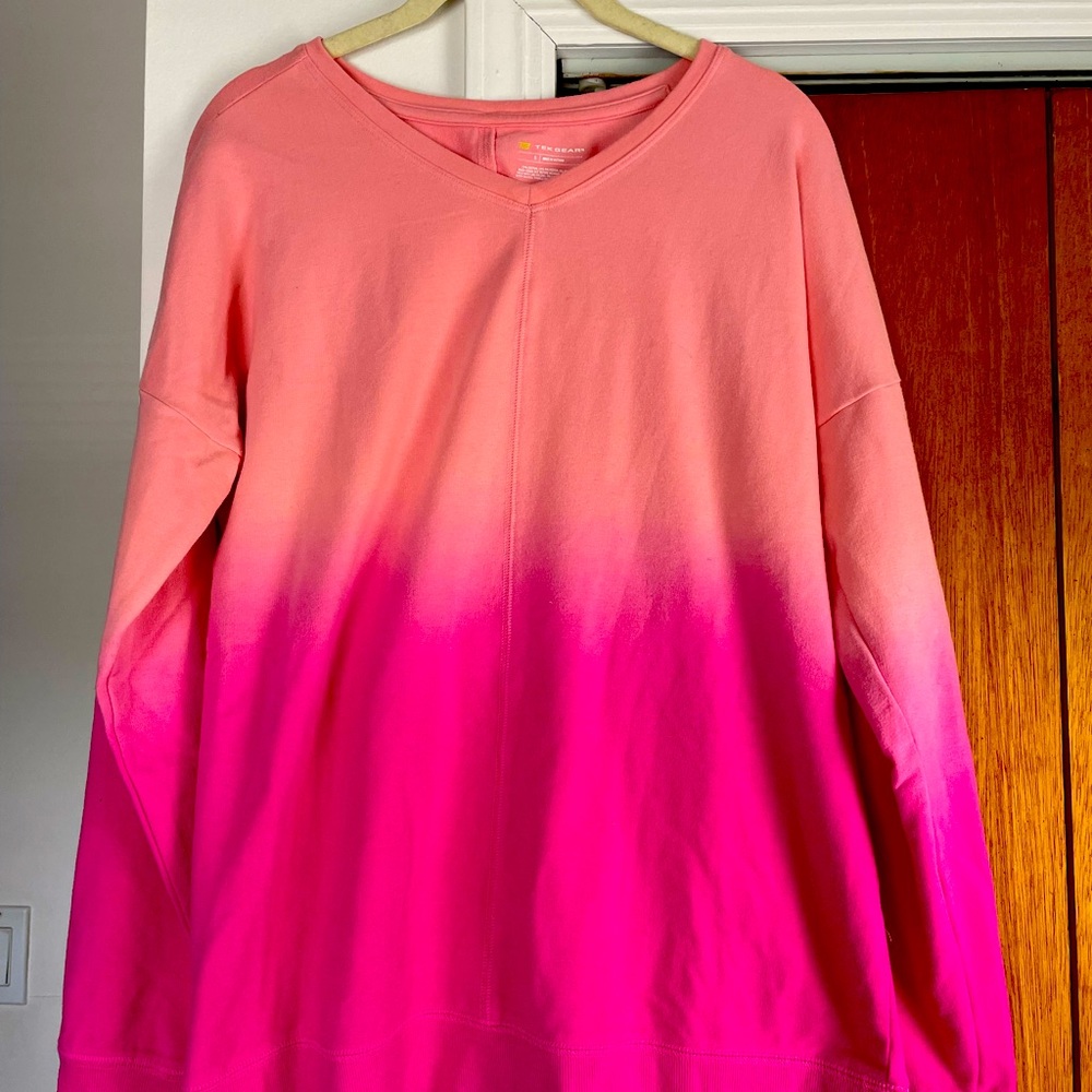 Tek Gear pink ombré sweatshirt